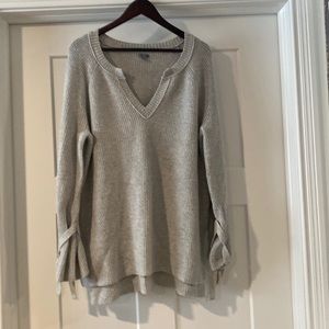 Aerie Tie Sleeve Sweater